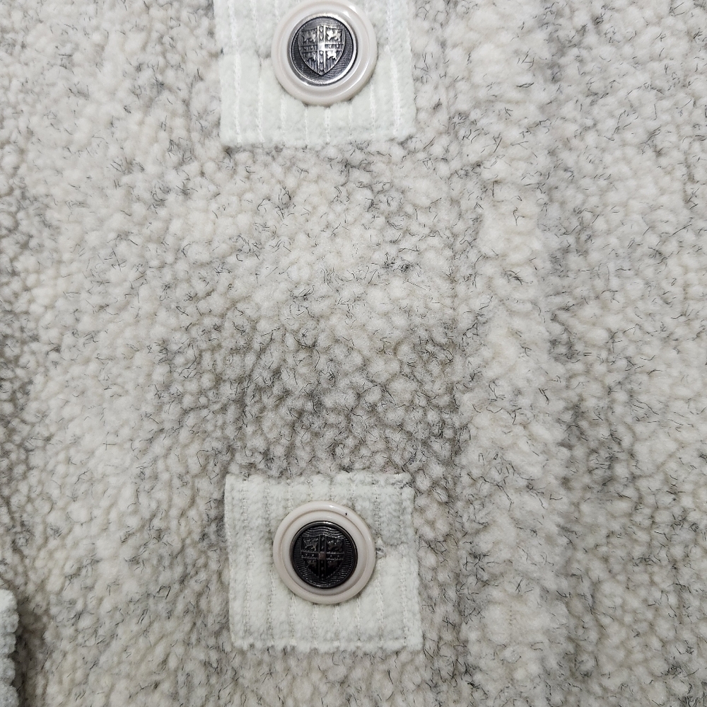 Cozy Cream Sherpa Button-Front Jacket - Picture 3 of 16